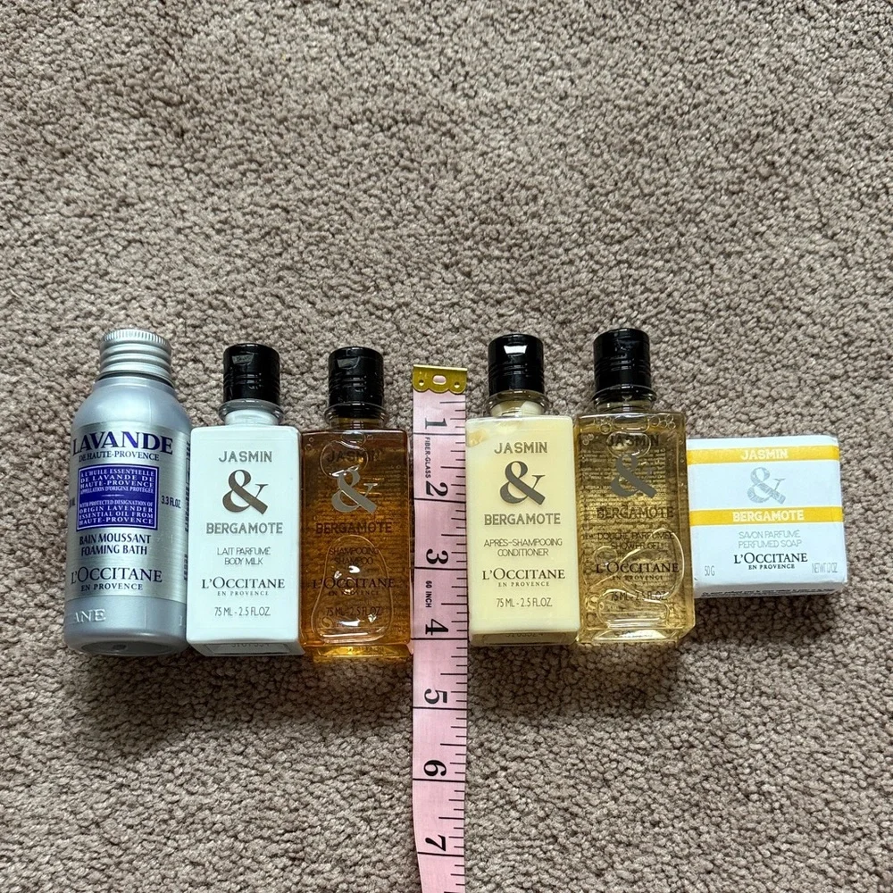 L'OCCITANE Lavender and Jasmine-Bergomote Bath Collection Travel Size
